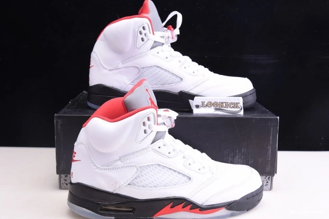 MaikeSneakers Retro Jordan DA1911-102 Silver Air Tongue (2020) 5 Red Fire 0629